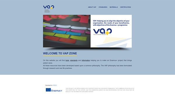VAP website preview